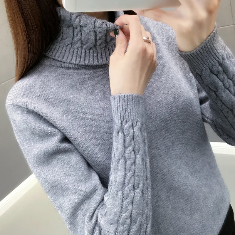 Ivory Cozy Knit Turtleneck