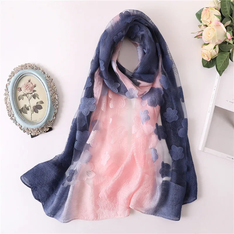 Vintage Rose Printed Scarf