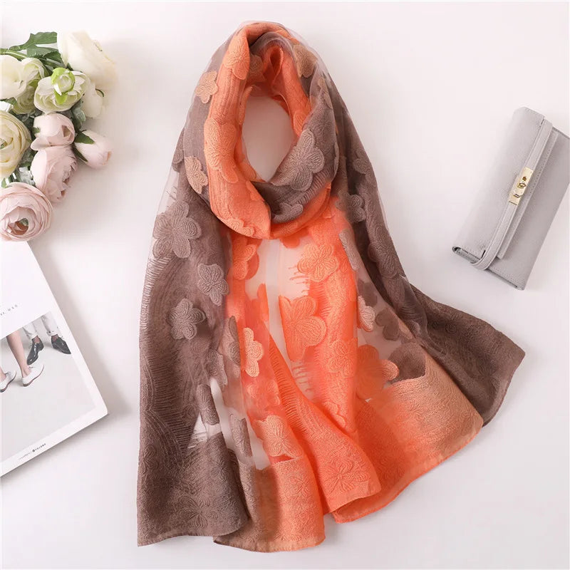 Vintage Rose Printed Scarf