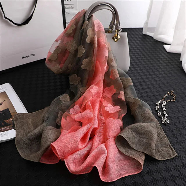 Vintage Rose Printed Scarf