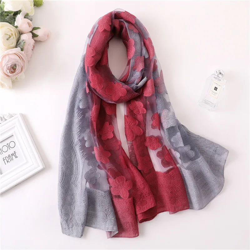 Vintage Rose Printed Scarf