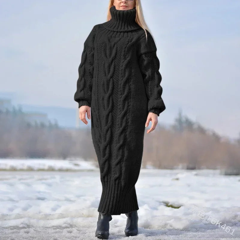 Amara Cable Knit Maxi Dress
