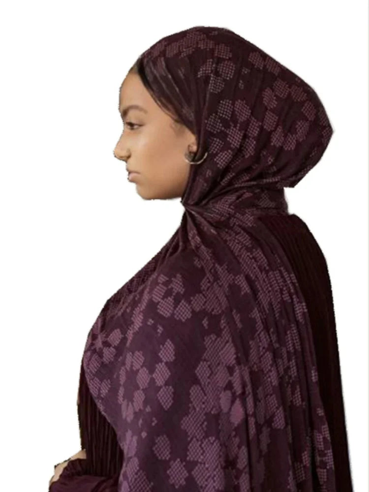 Midnight Orchid Lace Scarf