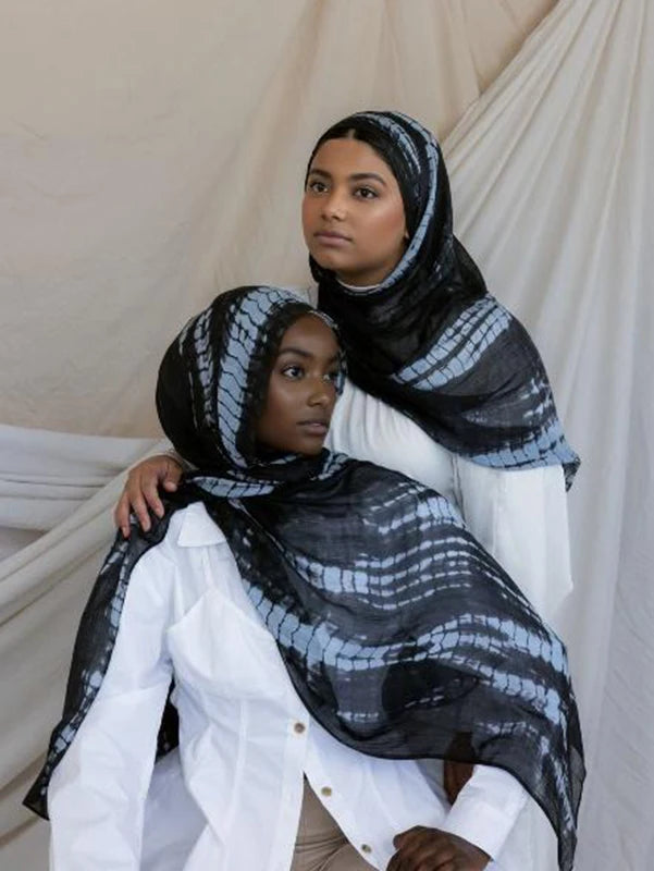 Midnight Orchid Lace Scarf
