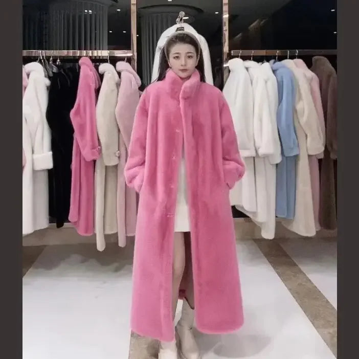 Rosé Plush Coat