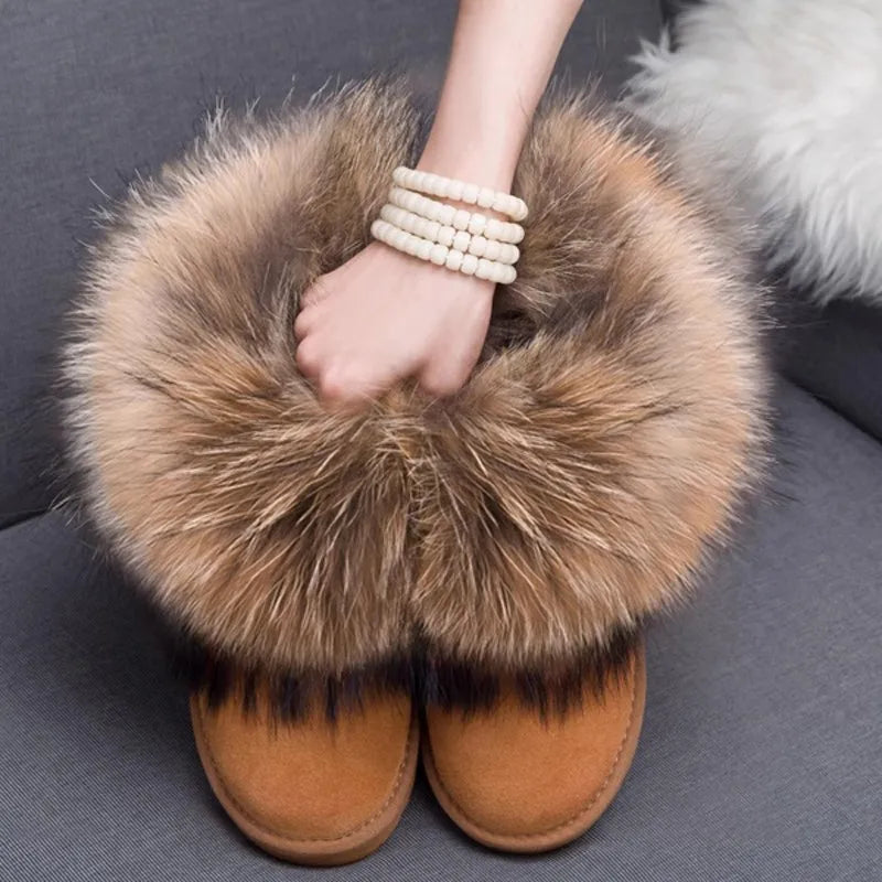 Fluffy Crown Boots