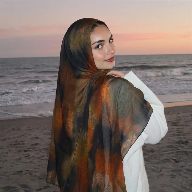 Sunset Veil Printed Hijab