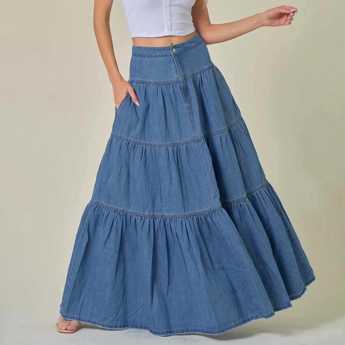 Amélie Denim Skirt