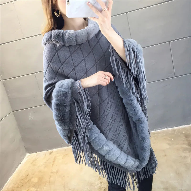 Luna Fringe Poncho