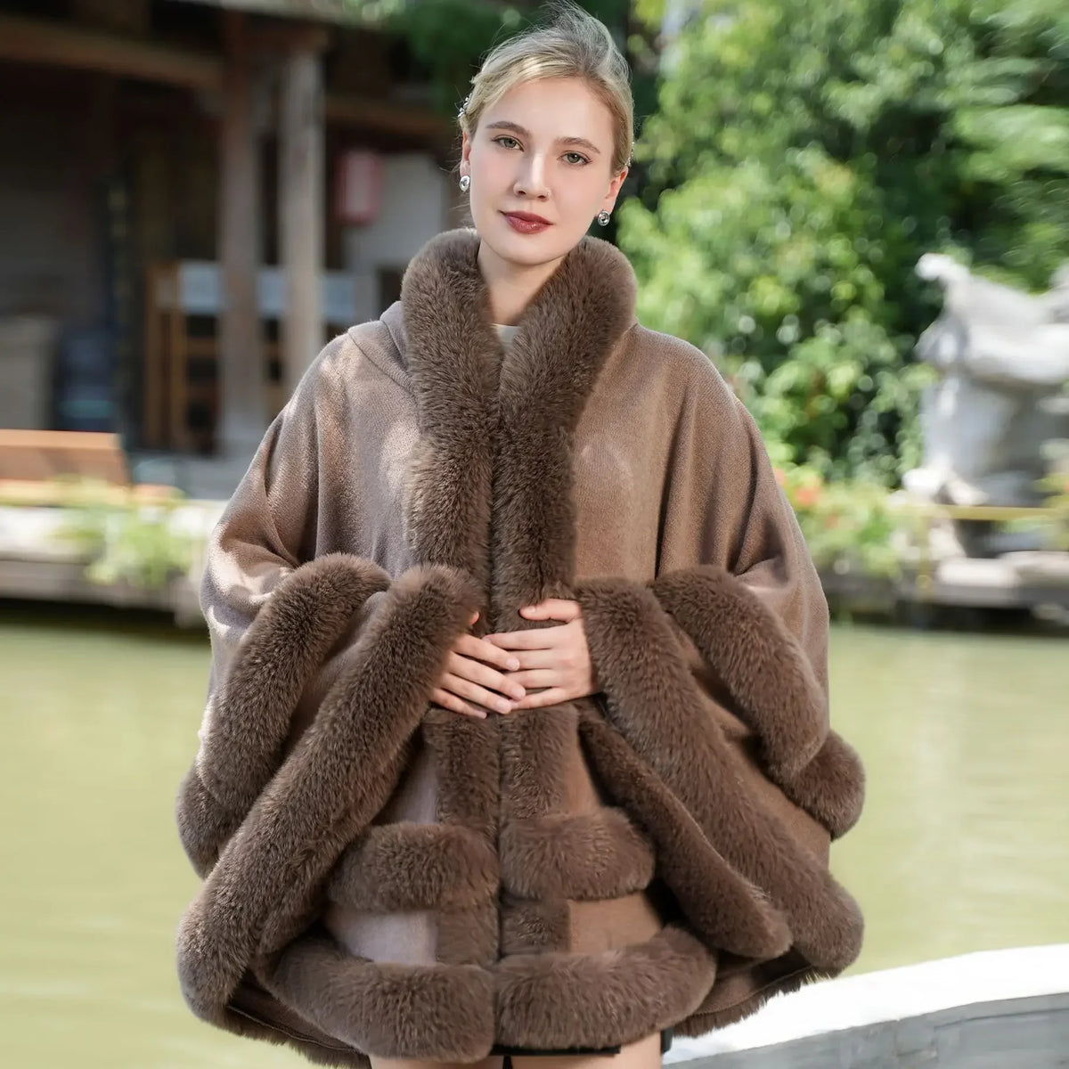 Amara Burgundy Cape
