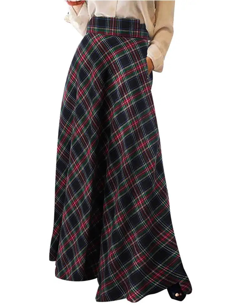 Ines Check Skirt