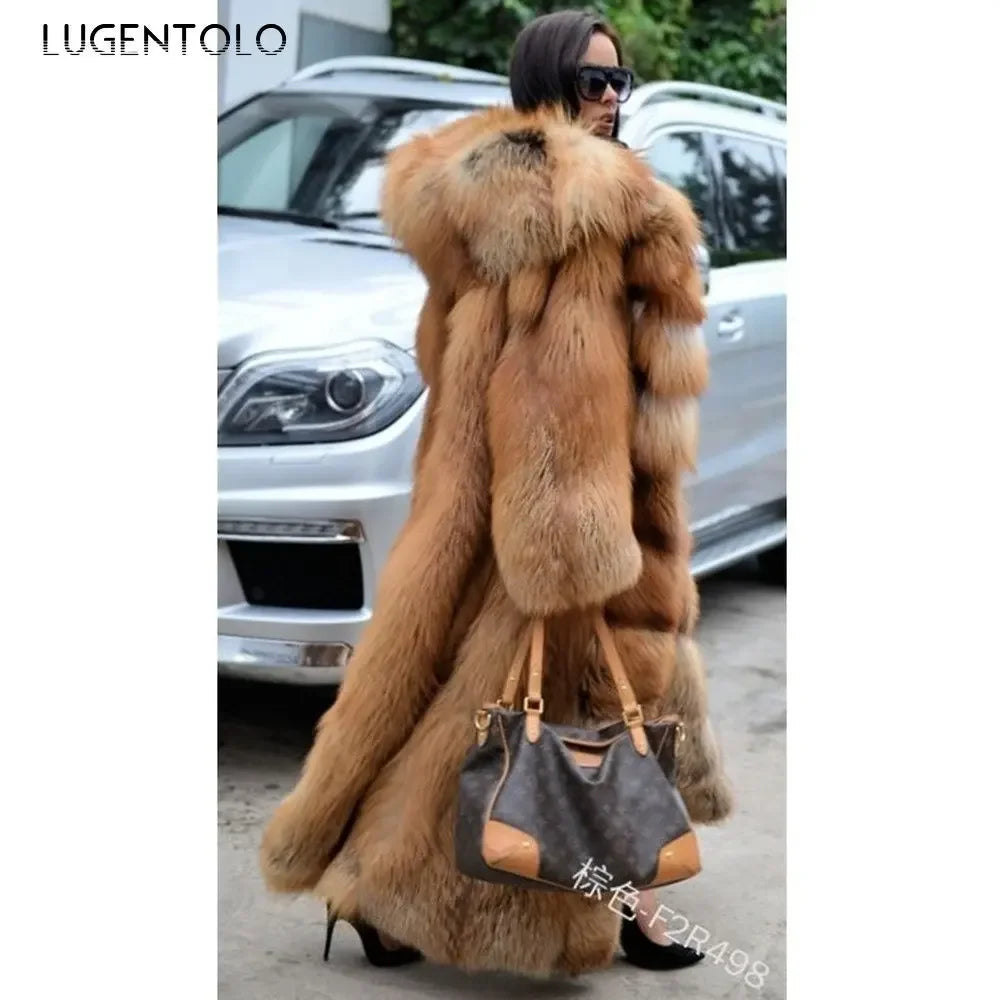 Caramel Glam Fur Coat