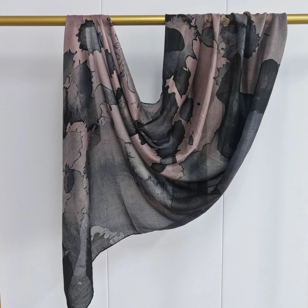 Crimson Petal Printed Scarf