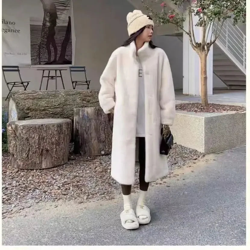 Rosé Plush Coat