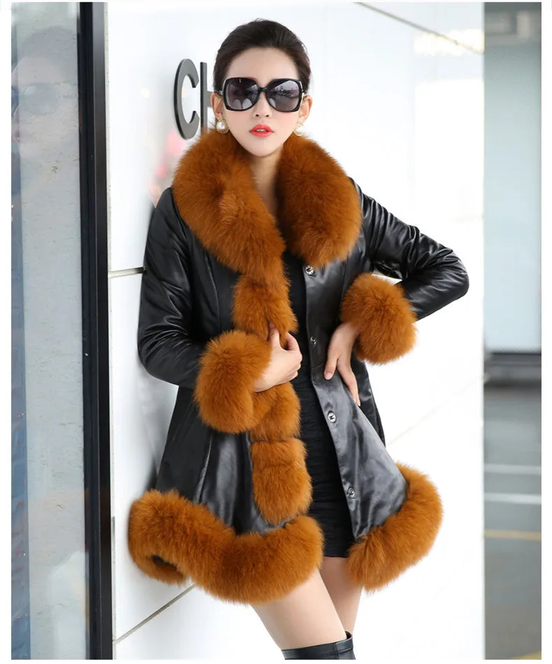 Silver Fox Fur Coat