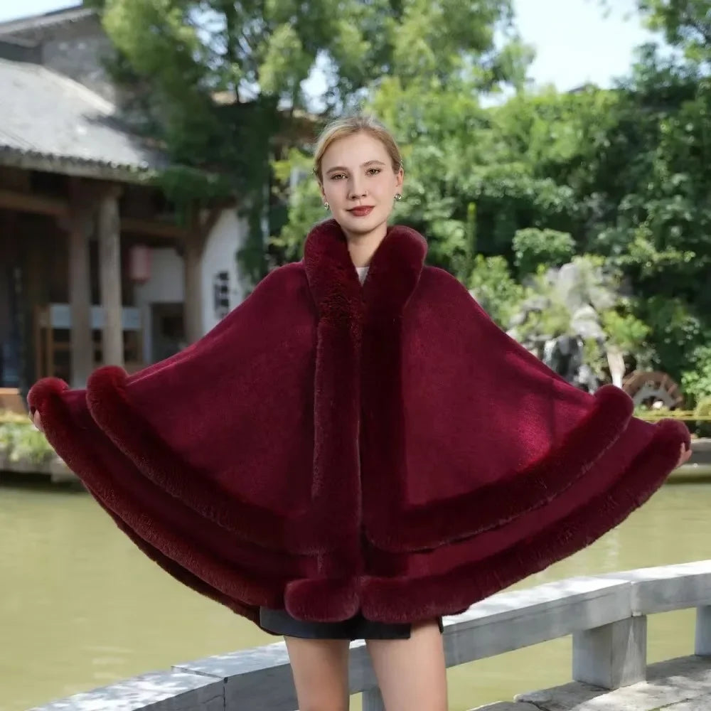 Amara Burgundy Cape
