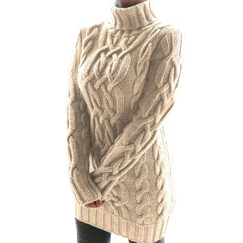 Aria Cable Knit Turtleneck