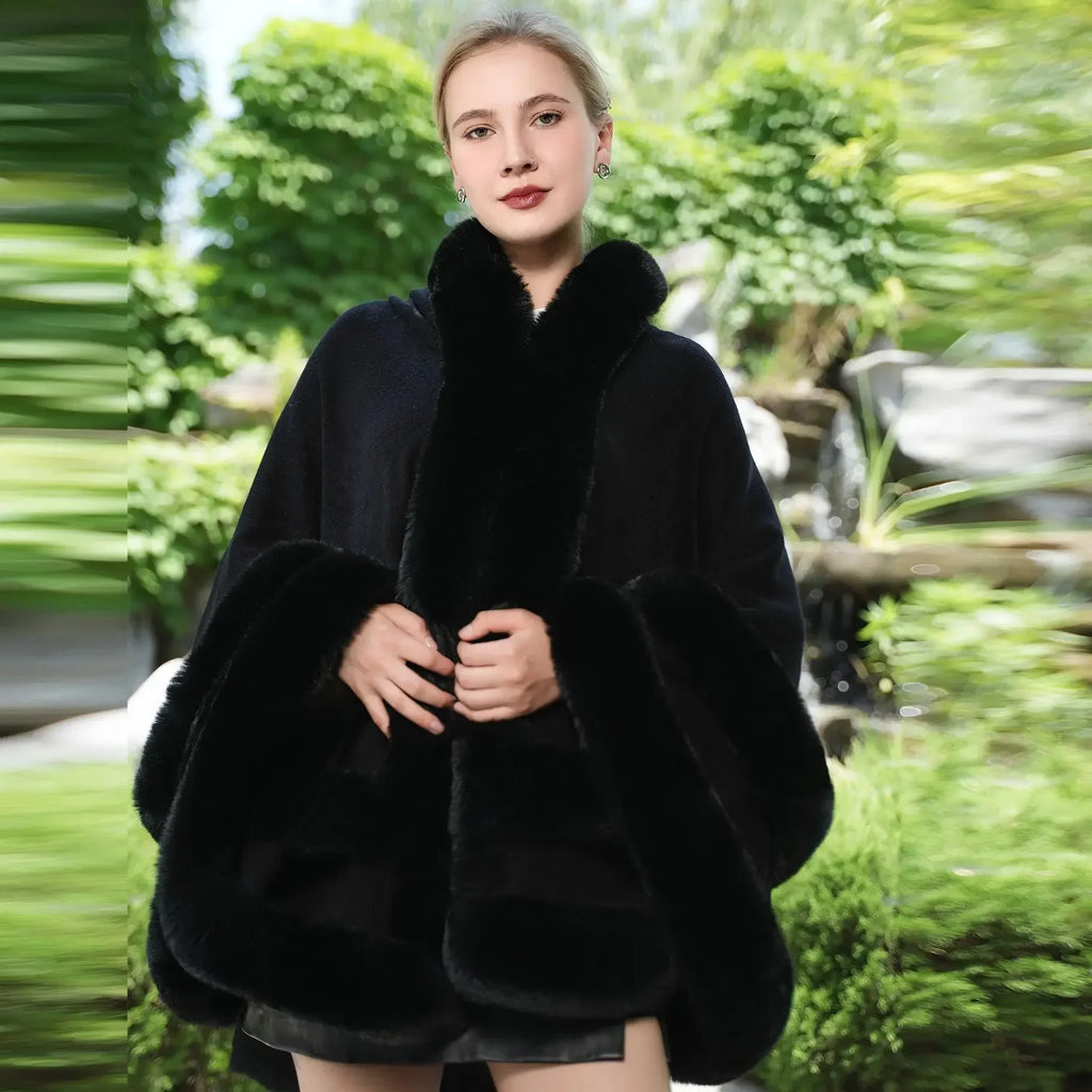 Amara Burgundy Cape