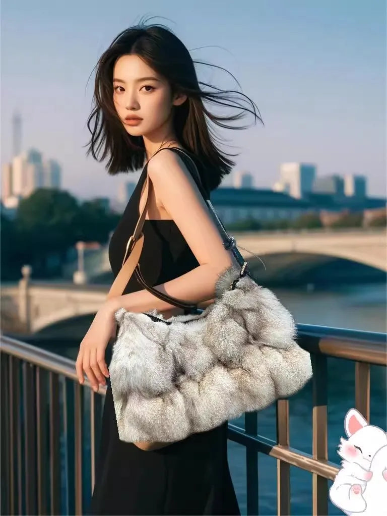 Ivory Puff Statement Bag