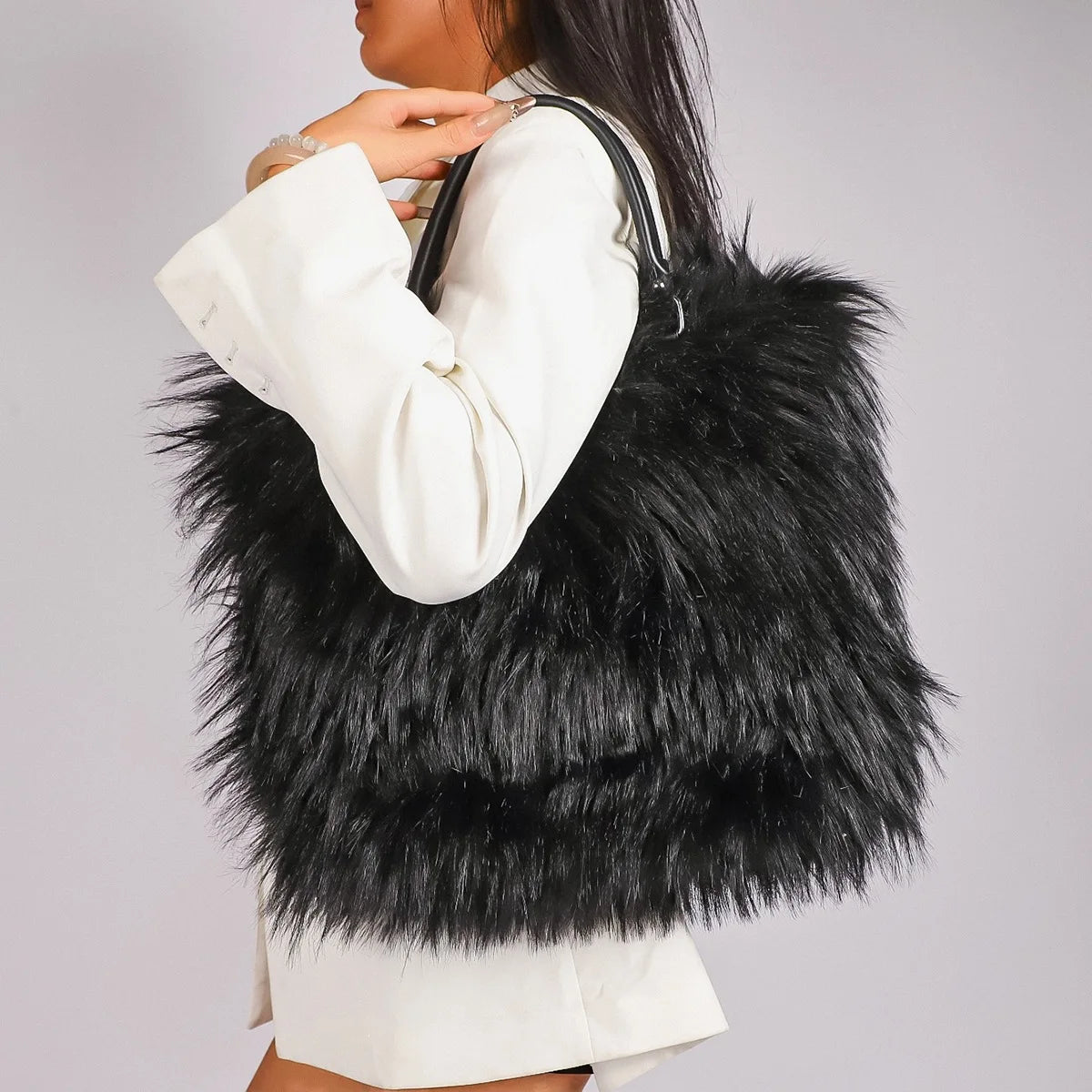 Honey Shaggy Tote Bag