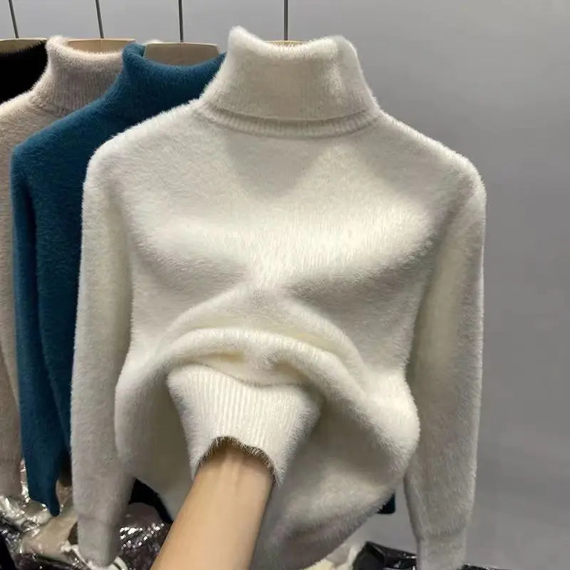 Noir Soft Knit Turtleneck