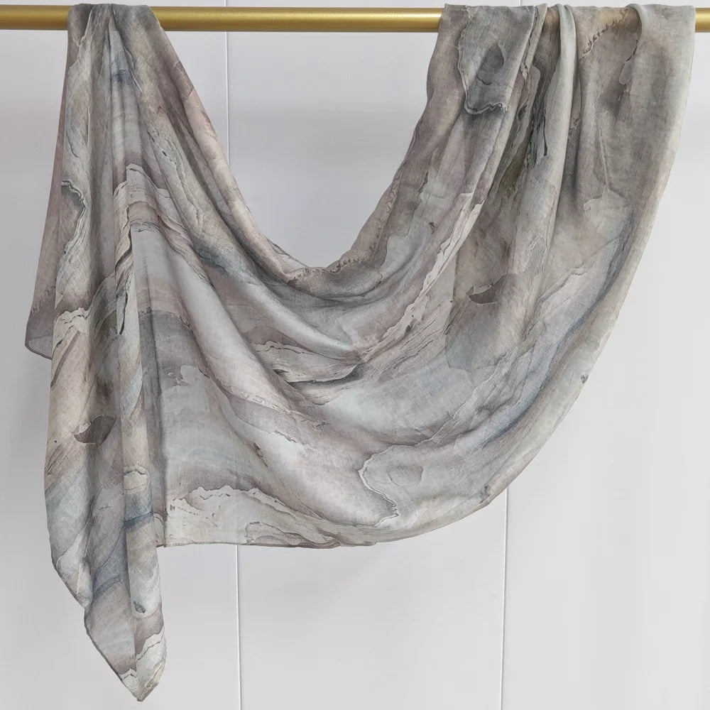 Crimson Petal Printed Scarf