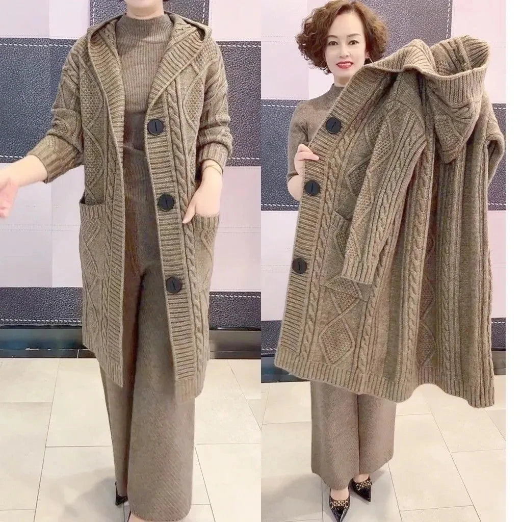 Olivia Knit Coat Set