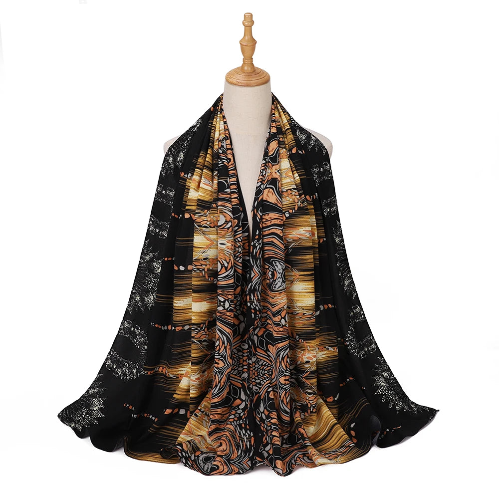 Golden Brushstroke Hijab