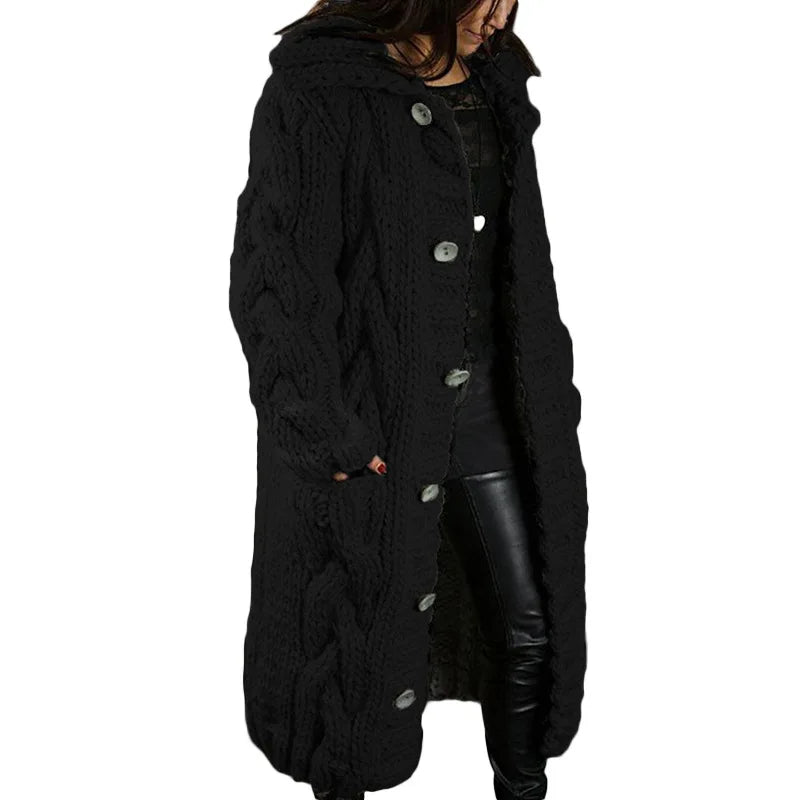Elara Cable Knit Coat