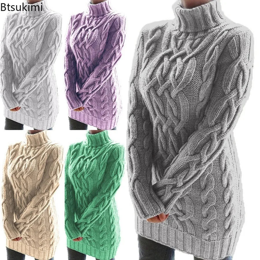 Aria Cable Knit Turtleneck