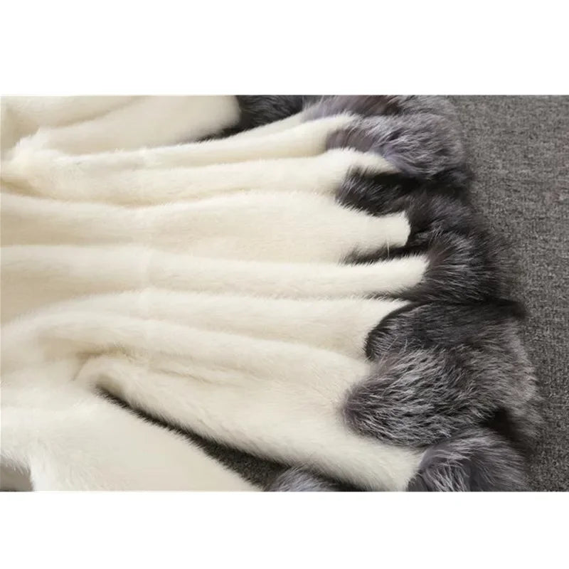 Noir Frost Fur Coat