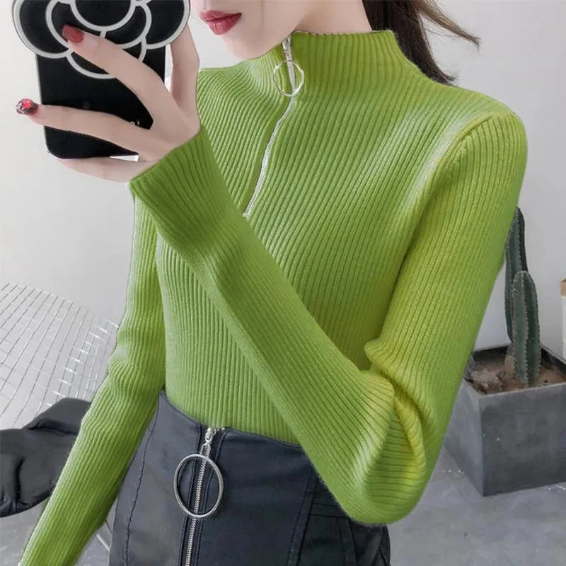 Mila Half-Zip Knit Top