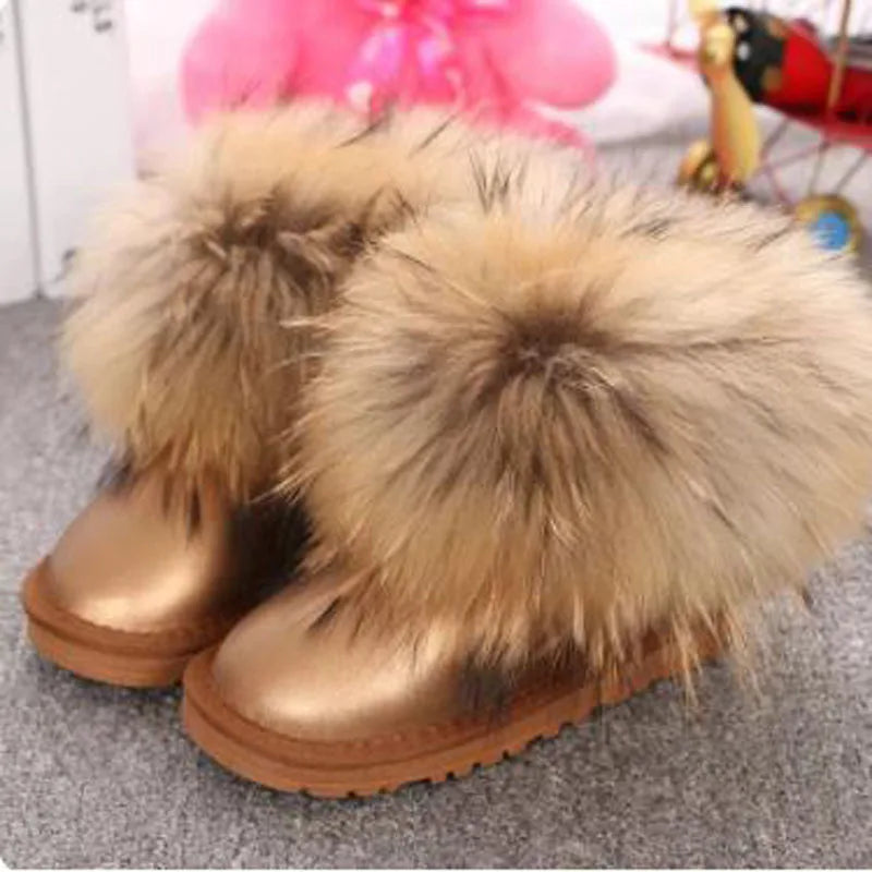 Fluffy Crown Boots