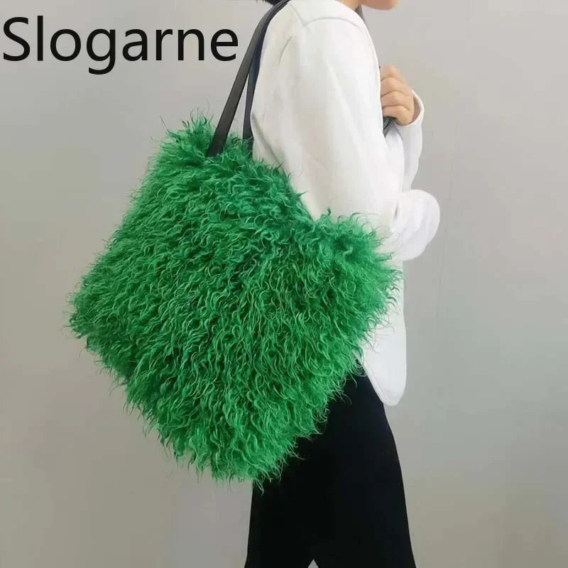 Tangerine Fluff Tote Bag