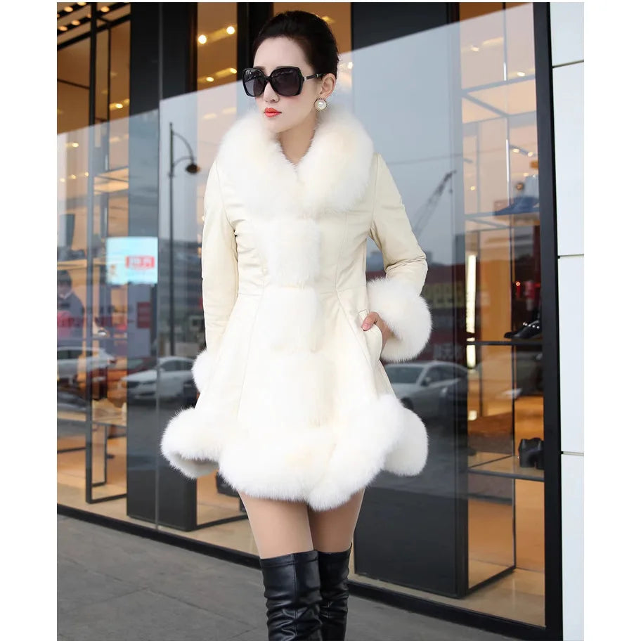 Silver Fox Fur Coat