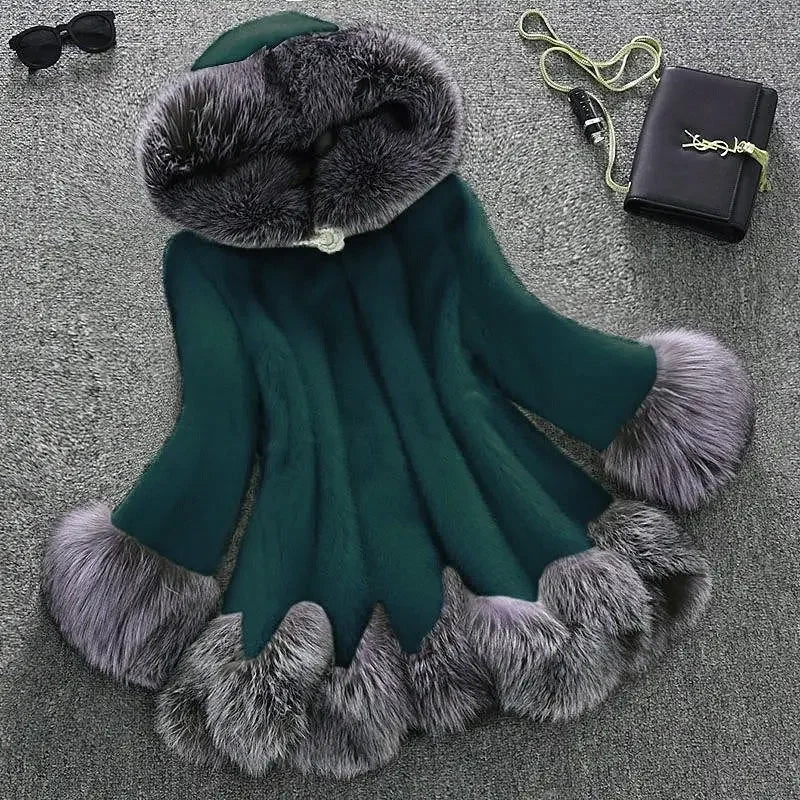 Noir Frost Fur Coat