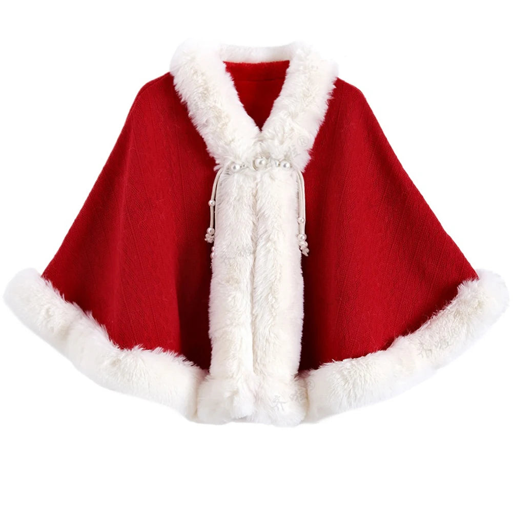 Celeste Sequin Fur Cape