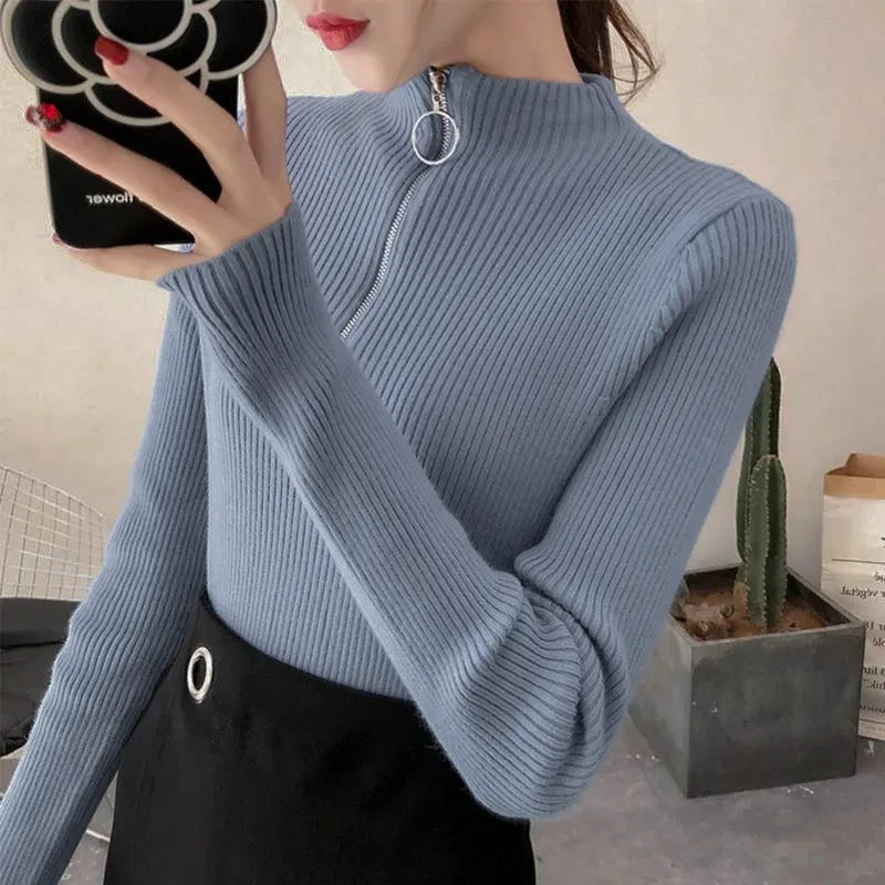 Mila Half-Zip Knit Top