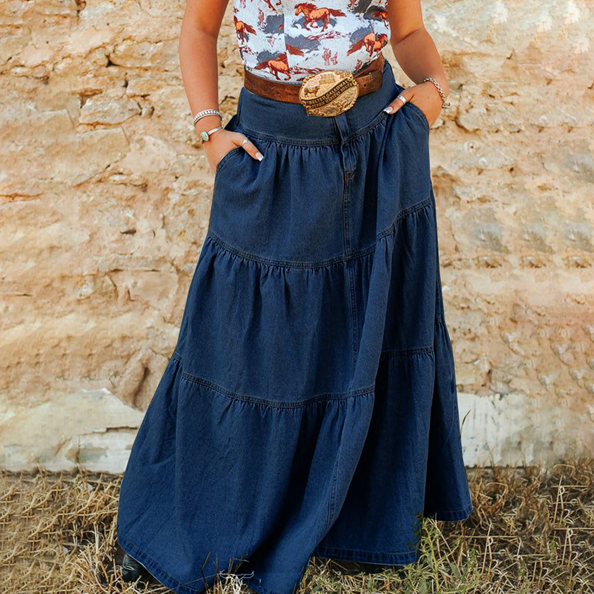 Amélie Denim Skirt