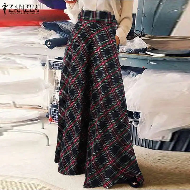 Ines Check Skirt