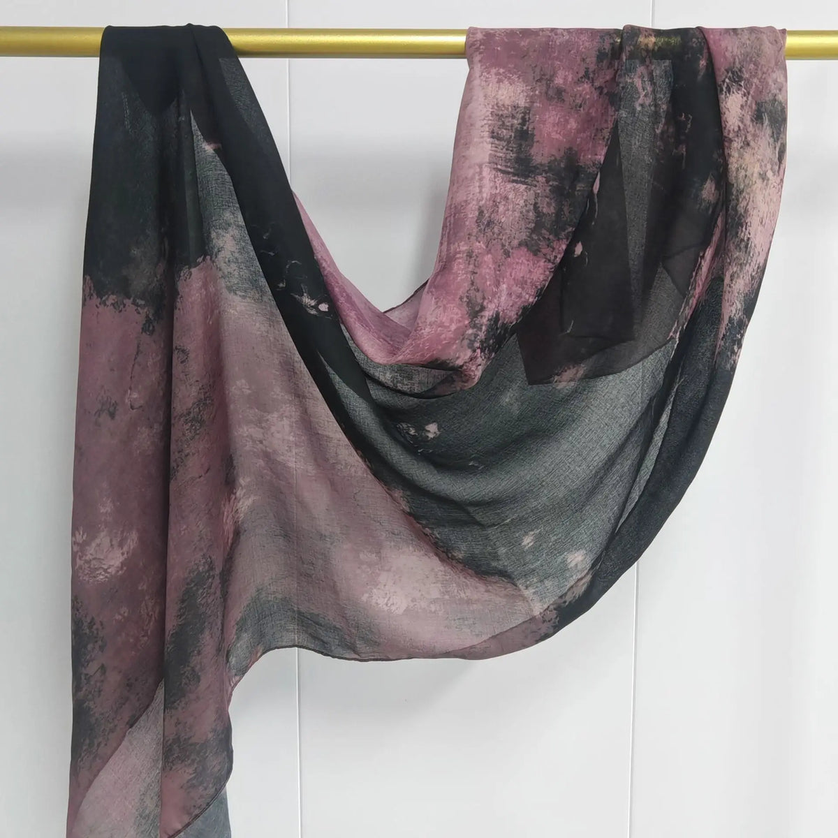 Crimson Petal Printed Scarf