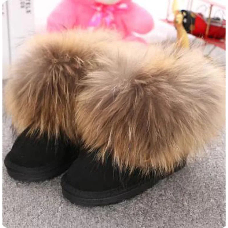 Fluffy Crown Boots