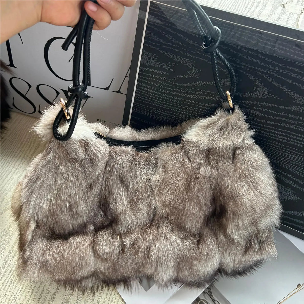 Snowball Luxe Shoulder Bag