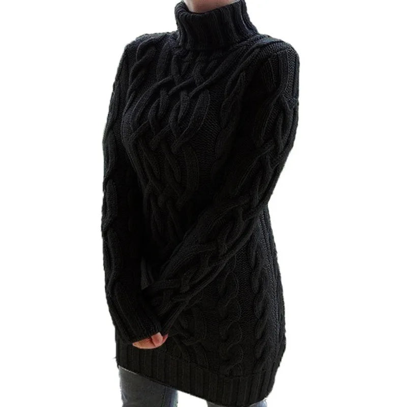 Aria Cable Knit Turtleneck