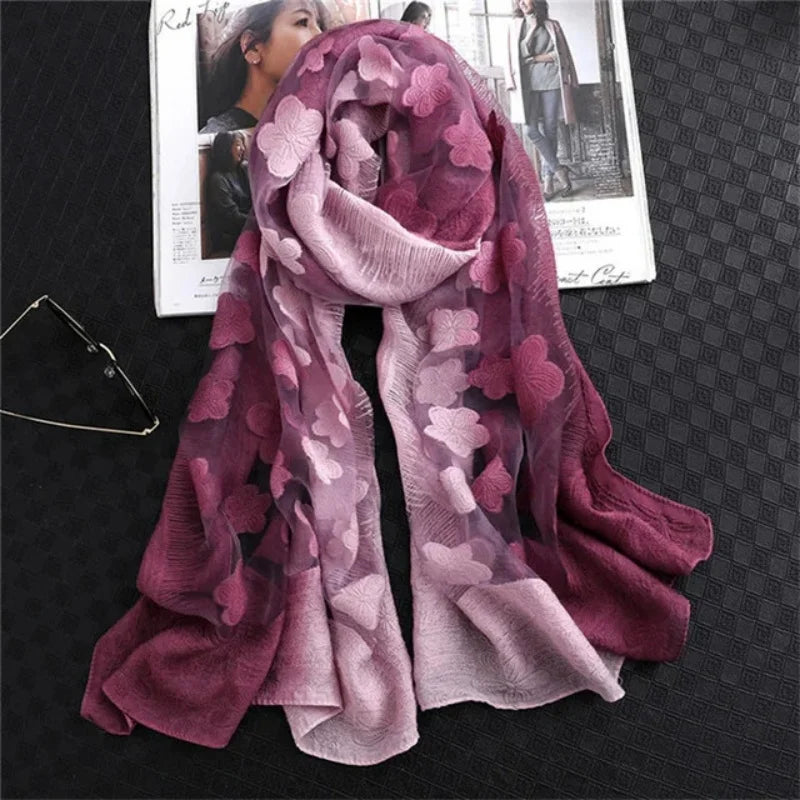 Vintage Rose Printed Scarf