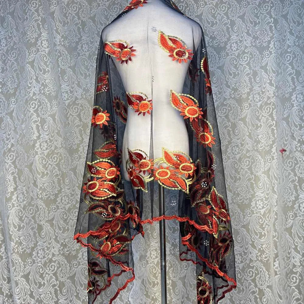 Autumn Petal Floral Scarf