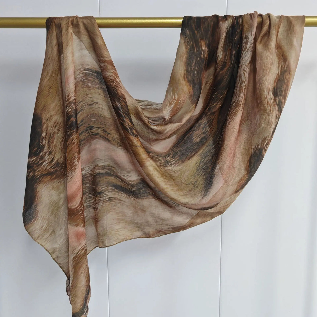 Crimson Petal Printed Scarf
