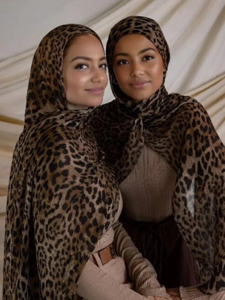 Wild Cocoa Leopard Scarf