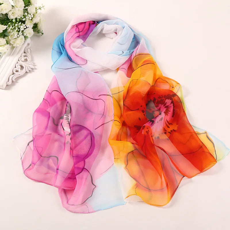 Rainbow Whisper Scarf