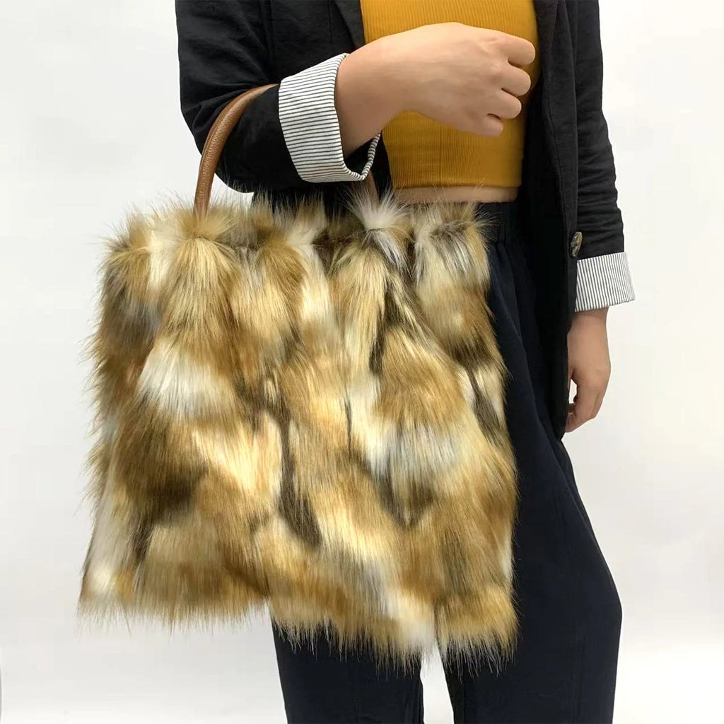 Maple Luxe Fur Tote